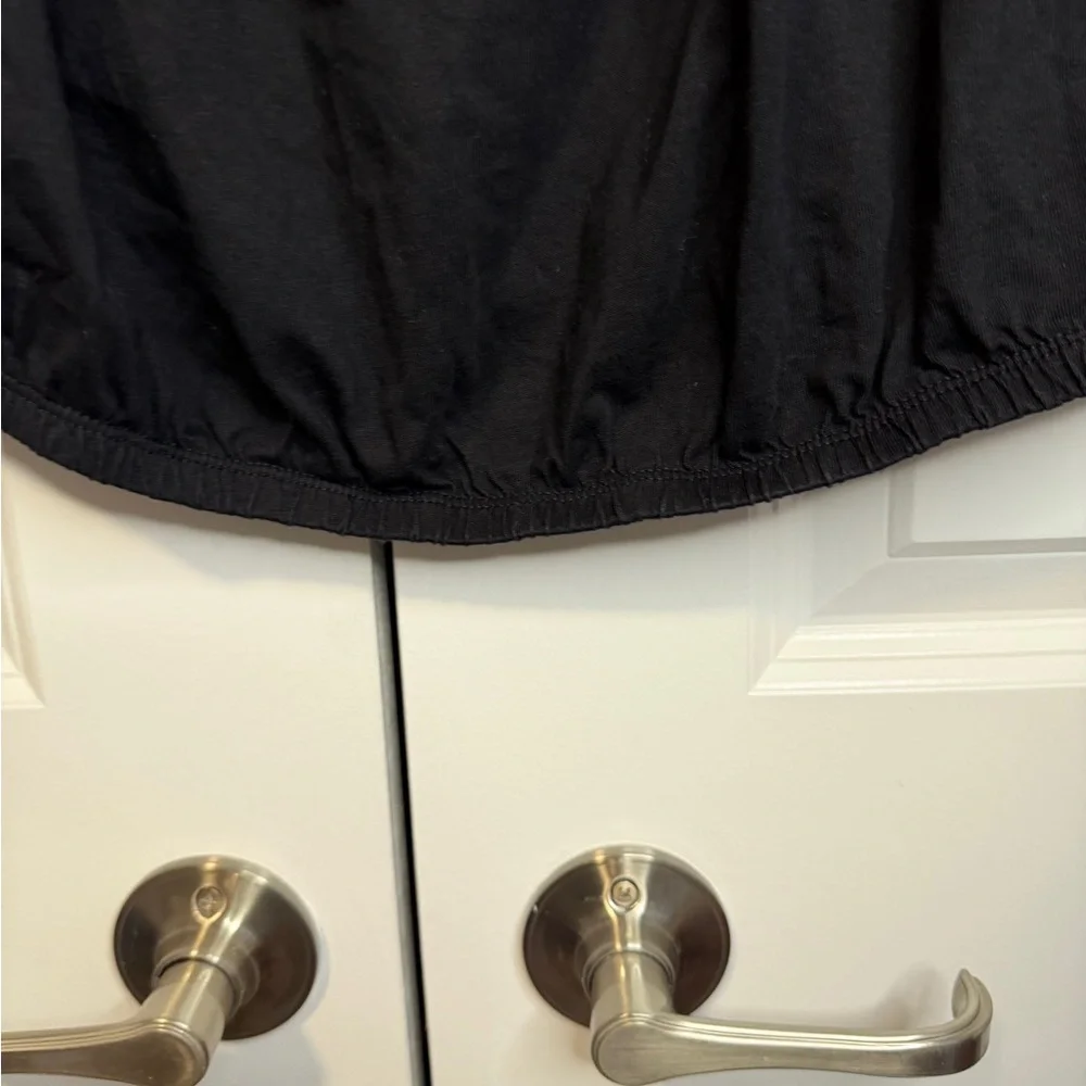 Old Navy Black Off-the-Shoulder Peasant Blouse